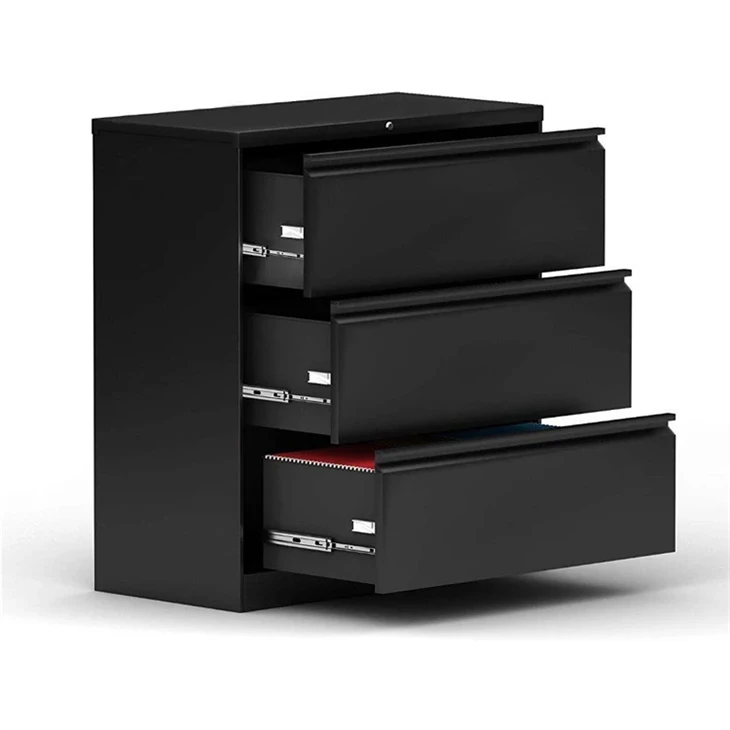 Black Metal Office Cabinet