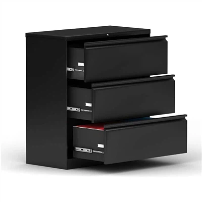 બ્લેક મેટલ ઓફિસ કેબિનેટ